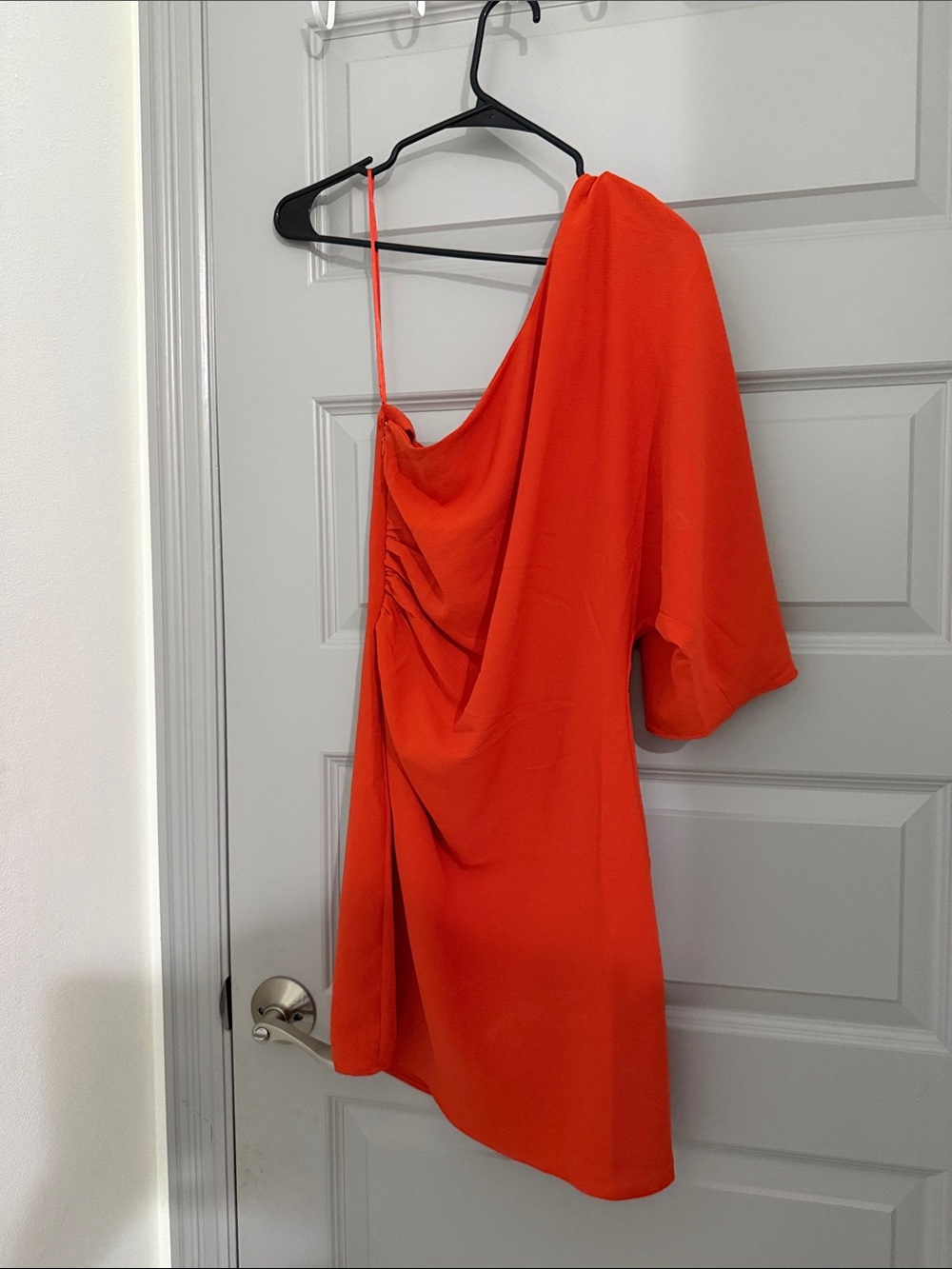H&M One-Shoulder Orange Mini Dress